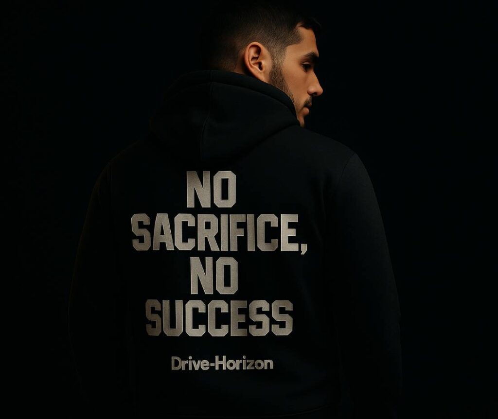 NO SACRIFICE, NO SUCCESS, DRIVE-HORIZON